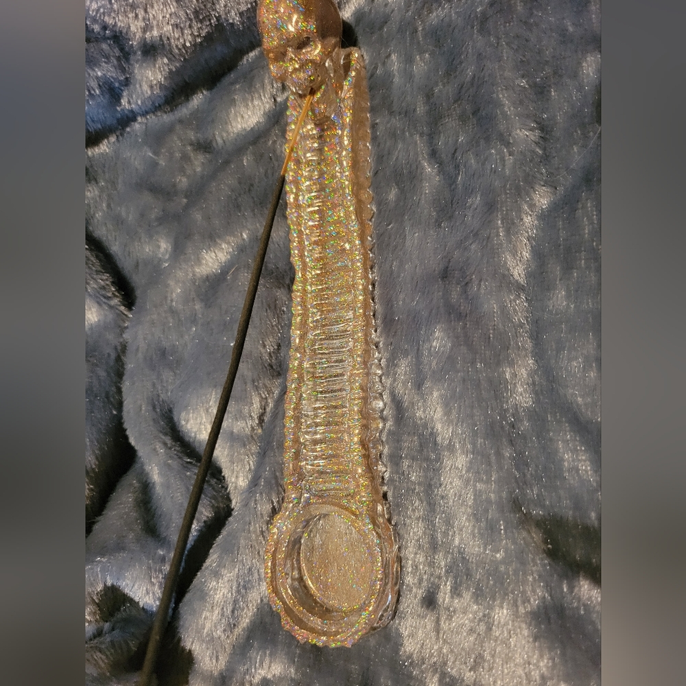 Unique skull resin incense holder